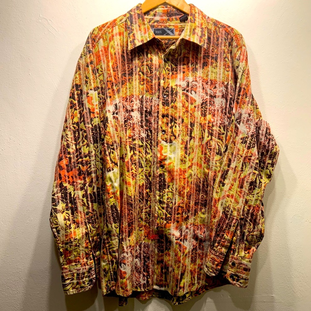 XXL. VINTAGE LOUD LONG SLEEVE BUTTON DOWN